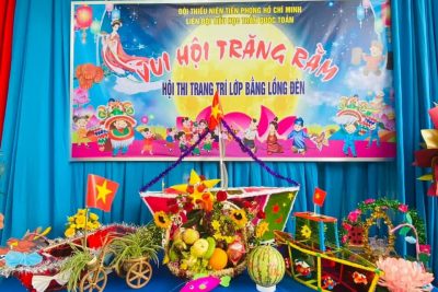 Trường tiểu học Trần Quốc Toản, BMT tổ chức vui Tết Trung Thu 2022 cho học sinh với tinh thần vui vẻ, ấm áp, với bàn tay khéo léo các em đã sáng tạo và làm nên những chiếc lồng đèn đẹp