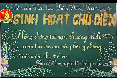 Ngày 14 tháng 4 năm 2025 Liên đội Trần Quốc Toản tổ chức hoạt động tuyên truyền “Phòng chống tai nạn thương tích, xâm hại trẻ em và phòng chống đuối nước cho trẻ em”
